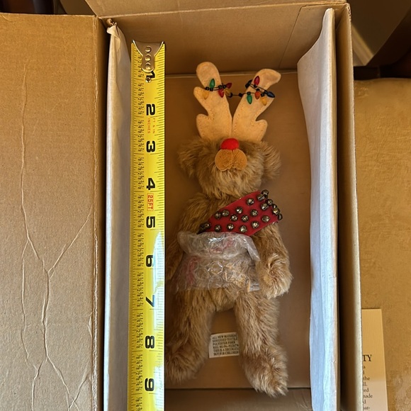 Jaymar Creations handmade Jingle Bear “Jingle Deer” 100% German mohair - Picture 6 of 11